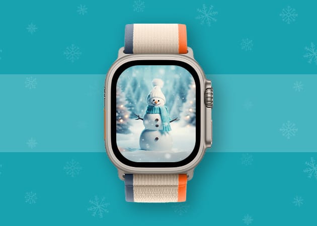 Christmas-snowman-Apple-Watch-face