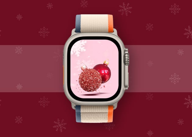 Red-Christmas-bells-Apple-Watch-face